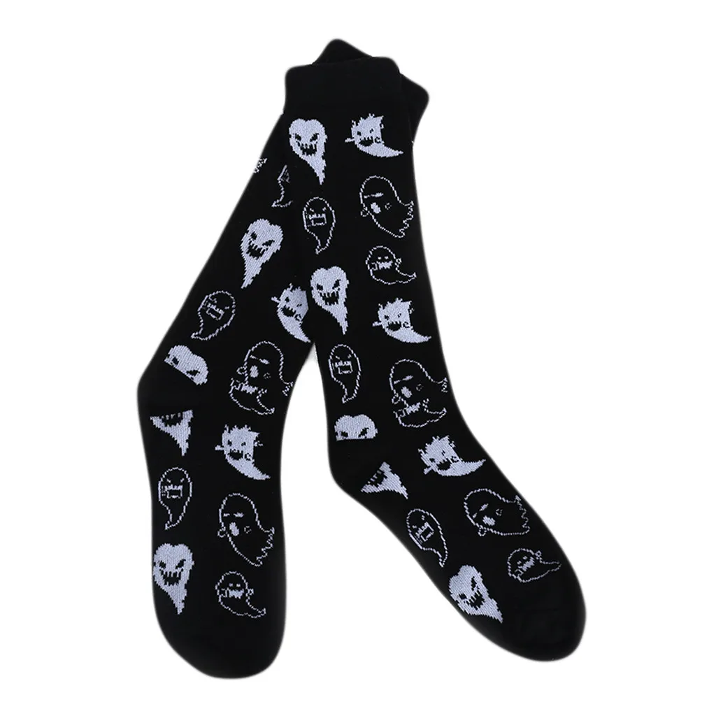 

Halloween cotton high tube socks unisex Halloween retro cashmere fashion long socks comfortable socks носки женские носки 50*